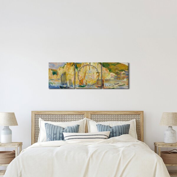 Slika - Auguste Renoir, Sea and Cliffs, reprodukcije (sa satom) (90x30 cm)