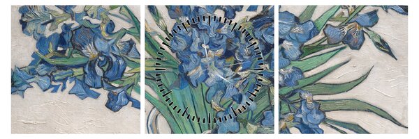 Slika - Vincent van Gogh, Irises, reprodukcije (sa satom) (90x30 cm)