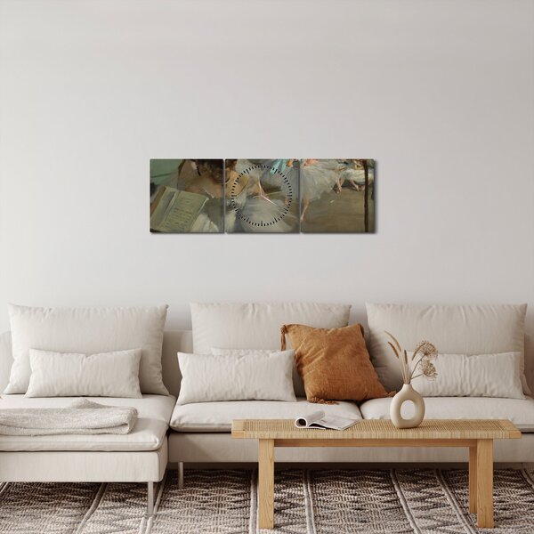 Slika - Edgar Degas, The Dance Class, reprodukcije (sa satom) (90x30 cm)