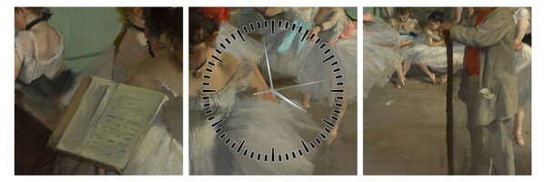 Slika - Edgar Degas, The Dance Class, reprodukcije (sa satom) (90x30 cm)
