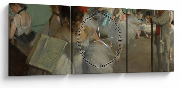 Slika - Edgar Degas, The Dance Class, reprodukcije (sa satom) (90x30 cm)