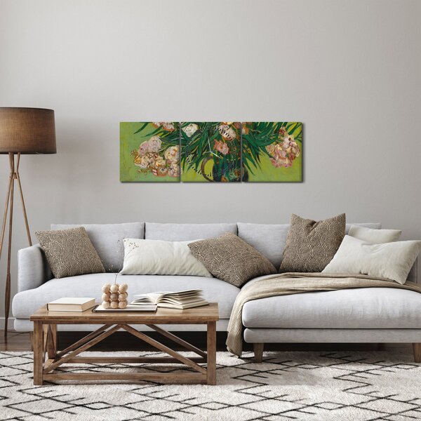 Slika - Vincent van Gogh, Oleanders, reprodukcije (sa satom) (90x30 cm)