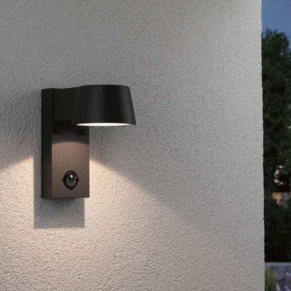 Capea Vanjski Zidna lampa m/Senzor/Alu/Antracit - Paulmann