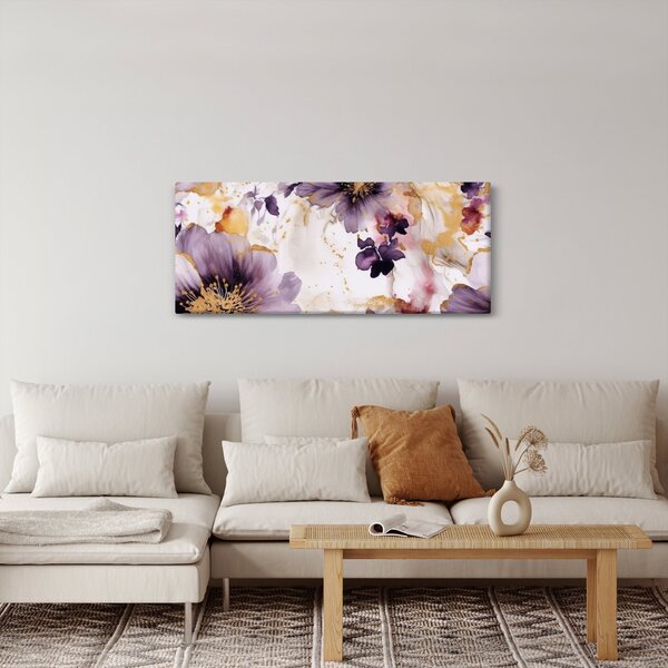 Slika - Akvarel cvijeće (120x50 cm)