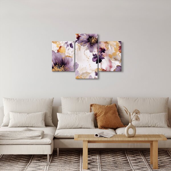 Slika - Akvarel cvijeće (90x60 cm)