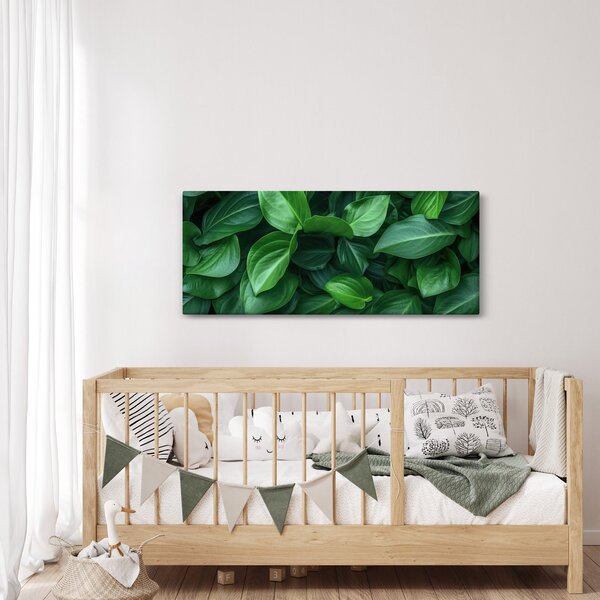 Slika - Zeleno lišće (120x50 cm)