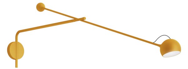 Zidne Svjetiljka Artemide, Ixa, prigušiv, Žuta, Dnevna soba, Metal, Dizajn