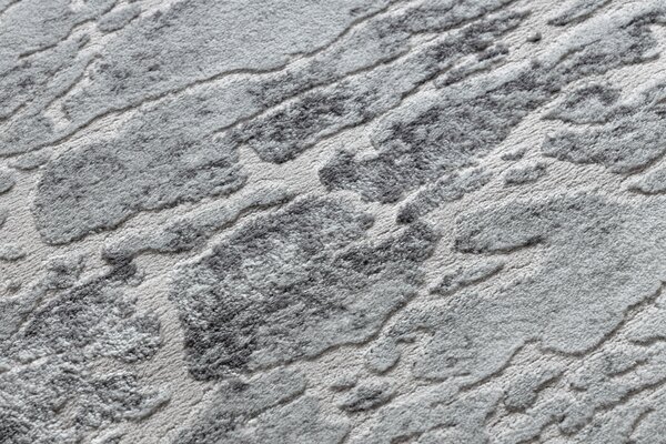 Tepih MEFE moderna Krug 6182 Beton - Strukturne, dvije razine flora Siva