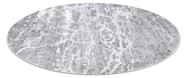 Tepih MEFE moderna Krug 6182 Beton - Strukturne, dvije razine flora Siva