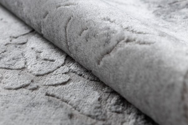 Tepih MEFE moderna Krug 6182 Beton - Strukturne, dvije razine flora Siva