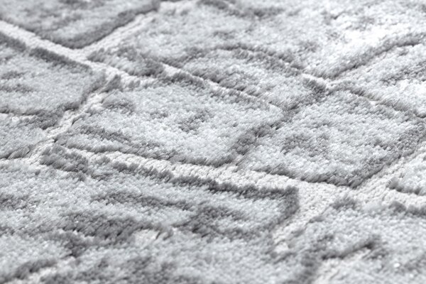 Tepih MEFE moderna Krug 6185 Deblo stablo drvo - Strukturne, dvije razine flora Siva