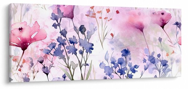 Slika - Akvarel livada (120x50 cm)