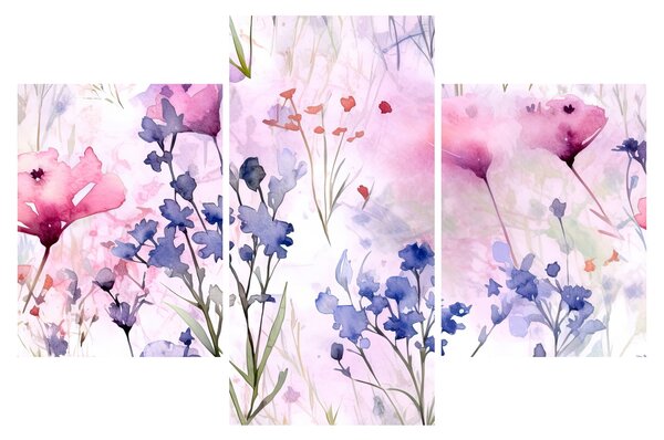 Slika - Akvarel livada (90x60 cm)