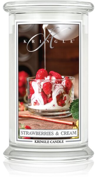 Kringle Candle Classic Strawberries & Cream mirisna svijeća 623 g