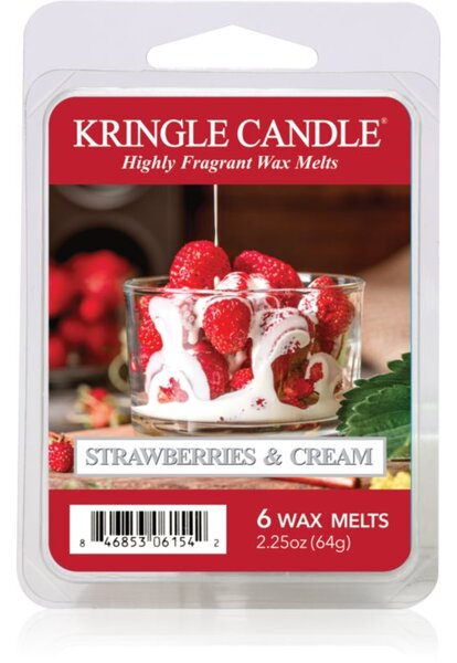 Kringle Candle Strawberries & Cream vosak za aroma lampu 64 g