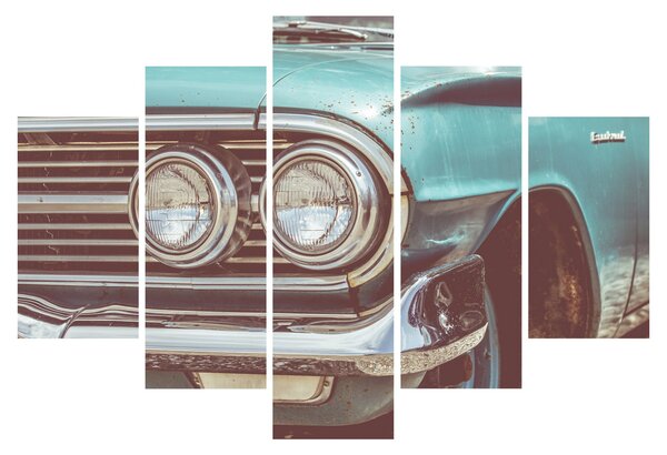 Slika - Auto, vintage (150x105 cm)