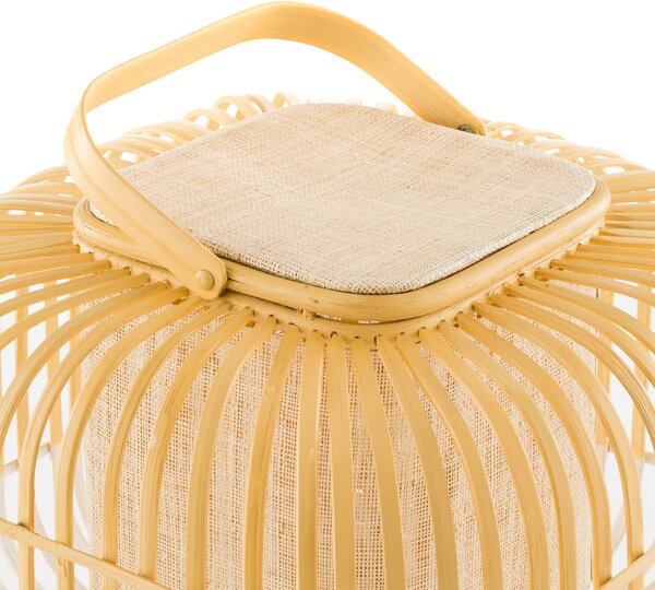 Stolne Lampa Forestier, Bamboo Square S, Bijela, Dnevna soba, Bambus, Dizajn