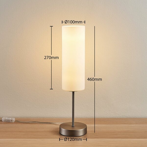 Stolne Lampa Lindby, Felice, Bijela, Dnevna soba, Staklo, Moderan