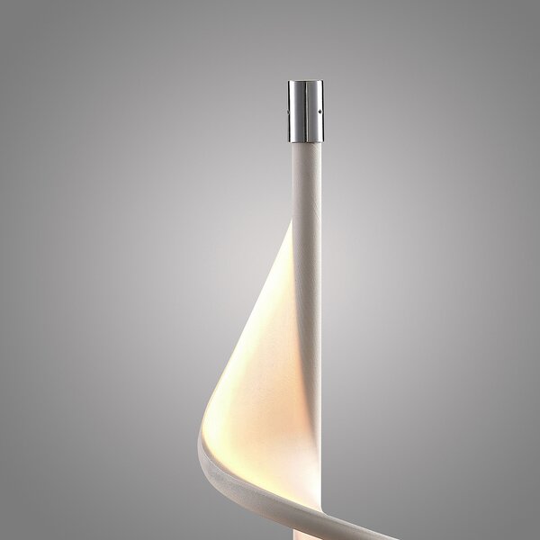 Stolne Lampa Lucande, Edano, prigušiv, Bijela, Dnevna soba, Tkanina / tekstil, Moderan