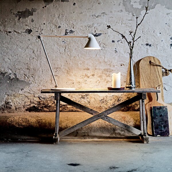Stolne Lampa Louis Poulsen, NJP, prigušiv, Bijela, Dnevna soba, Metal, Dizajn