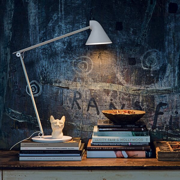 Stolne Lampa Louis Poulsen, NJP, prigušiv, Bijela, Dnevna soba, Metal, Dizajn