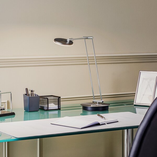 Stolne Lampa Lucande, Ensley, prigušiv, Crno, Dnevna soba, Metal, Moderan