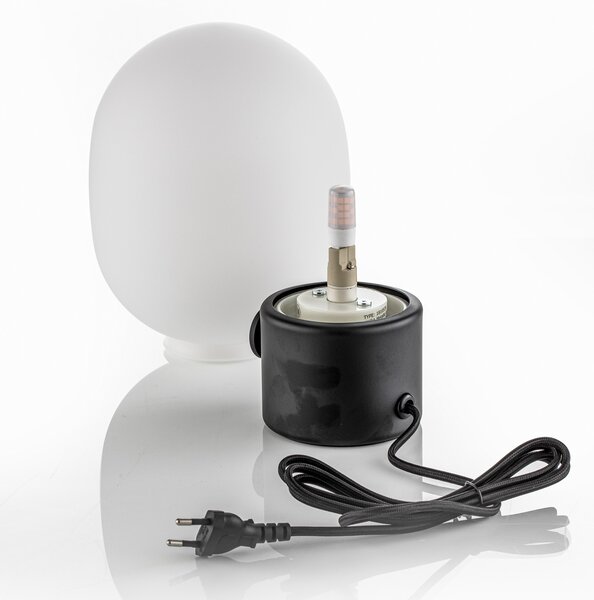 Stolne Lampa Audo Copenhagen, JWDA, prigušiv, Crno, Dnevna soba, Staklo, Dizajn