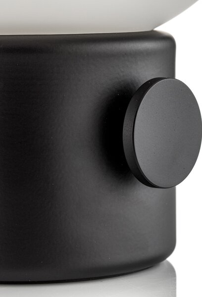 Stolne Lampa Audo Copenhagen, JWDA, prigušiv, Crno, Dnevna soba, Staklo, Dizajn