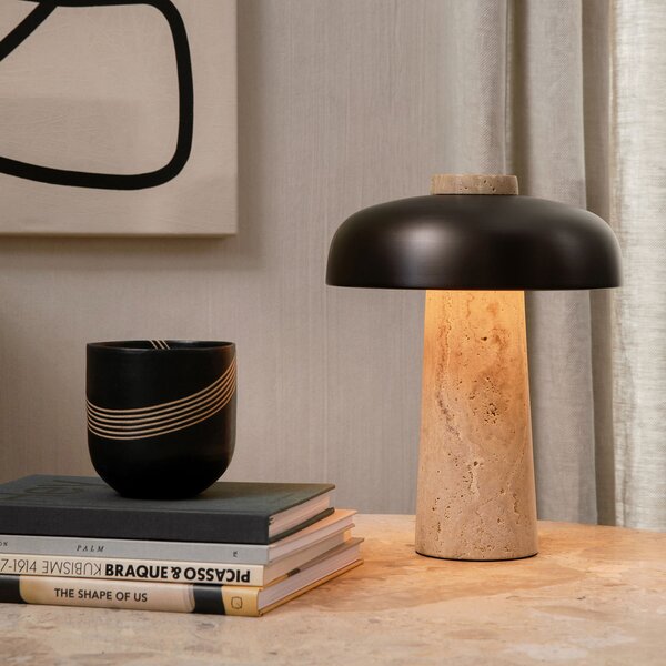 Stolne Lampa Audo Copenhagen, Reverse, prigušiv, Bež, Dnevna soba, Kamen, Dizajn