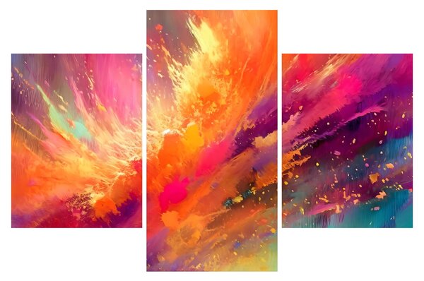 Slika - Dinamička apstrakcija (90x60 cm)