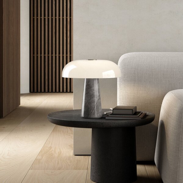 Stolne Lampa DFTP by Nordlux, Glossy, Sivo, Dnevna soba, Kamen, Dizajn