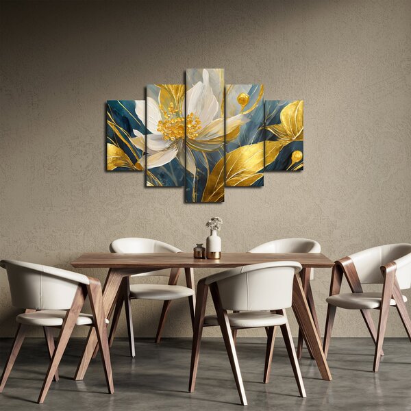Slika - Slikanje zlatnog cvijeća (150x105 cm)
