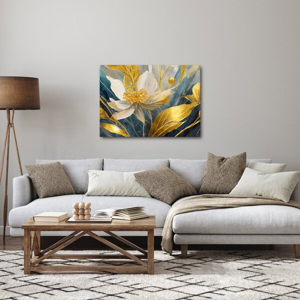 Slika - Slikanje zlatnog cvijeća (70x50 cm)