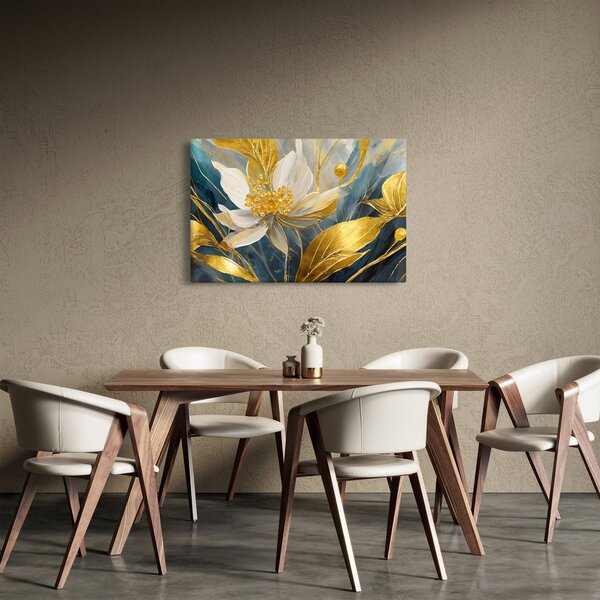 Slika - Slikanje zlatnog cvijeća (90x60 cm)