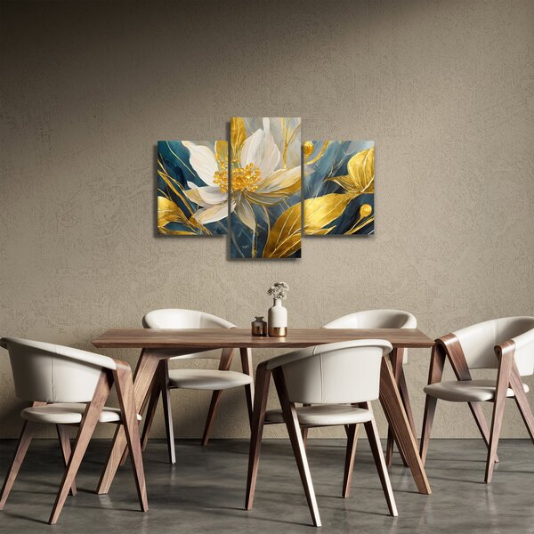 Slika - Slikanje zlatnog cvijeća (90x60 cm)