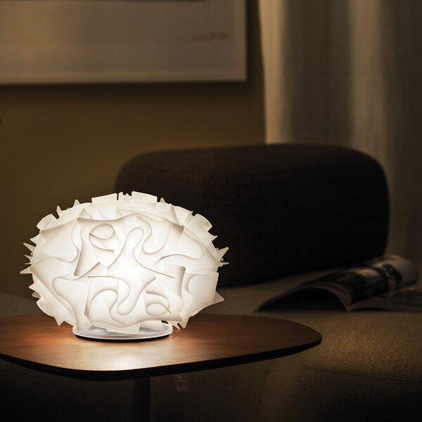 Stolne Lampa Slamp, VELI, Bijela, Dnevna soba, Plastika, Dizajn