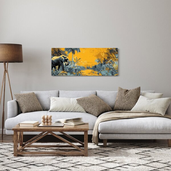 Slika - Slon u prirodi (120x50 cm)