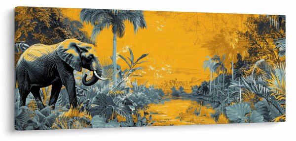 Slika - Slon u prirodi (120x50 cm)