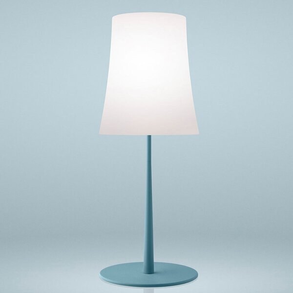 Stolne Lampa Foscarini, Birdie Easy Grande, Plava, Dnevna soba, Metal, Dizajn
