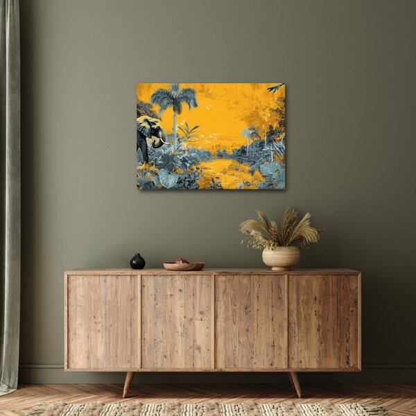 Slika - Slon u prirodi (70x50 cm)