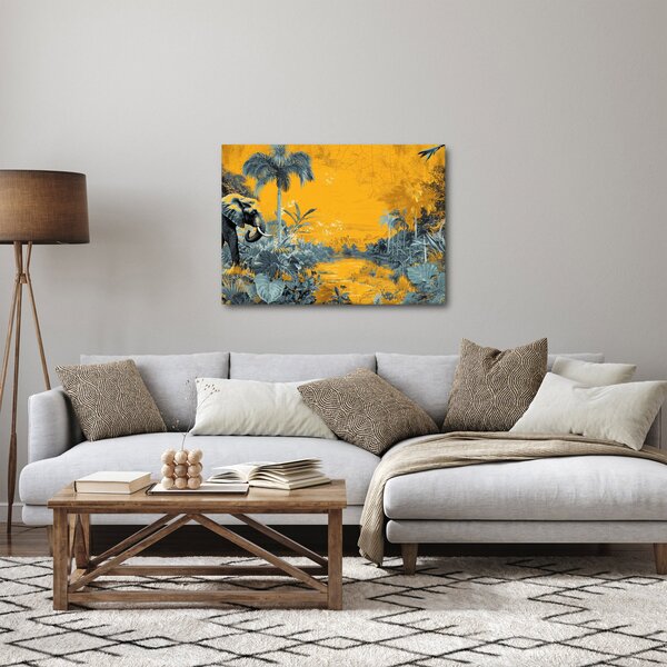 Slika - Slon u prirodi (70x50 cm)