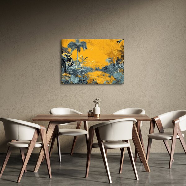 Slika - Slon u prirodi (70x50 cm)