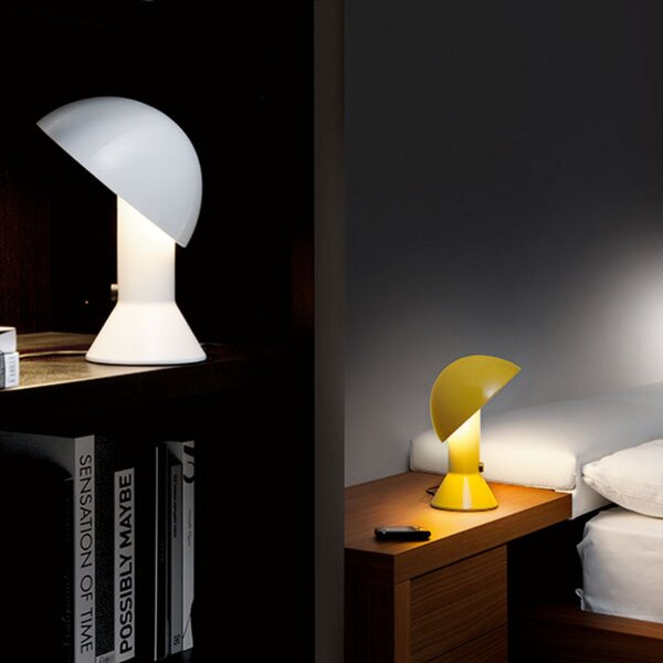 Stolne Lampa Martinelli Luce, Elmetto, Žuta, Dnevna soba, Plastika, Dizajn