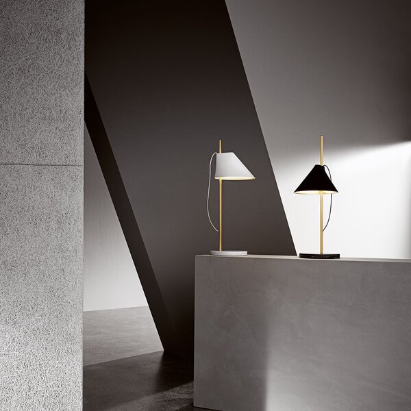 Stolne Lampa Louis Poulsen, Yuh Brass, prigušiv, Bijela, Spavaća soba, Metal, Dizajn