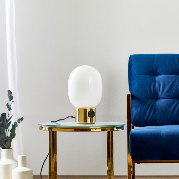 Stolne Lampa Audo Copenhagen, JWDA, prigušiv, Zlato / mjed, Dnevna soba, Metal, Dizajn