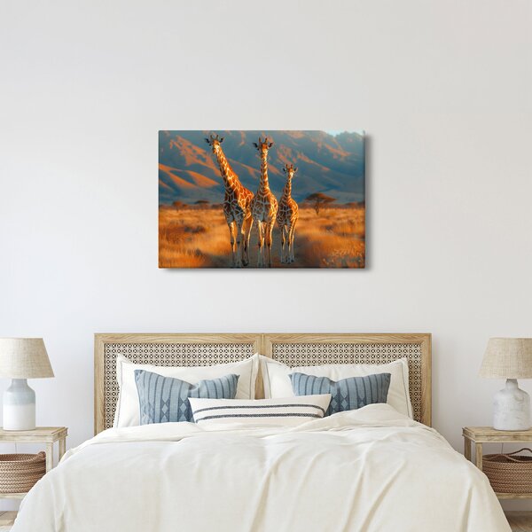 Slika - Žirafe na pašnjaku (90x60 cm)