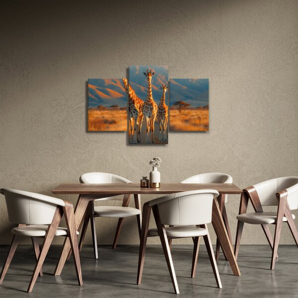 Slika - Žirafe na pašnjaku (90x60 cm)