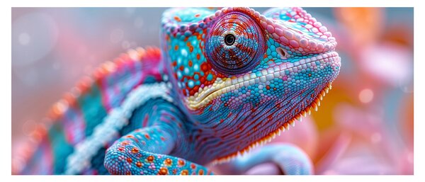 Slika - Šareni kameleon (120x50 cm)