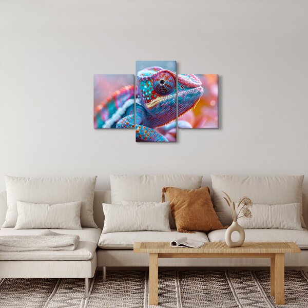 Slika - Šareni kameleon (90x60 cm)