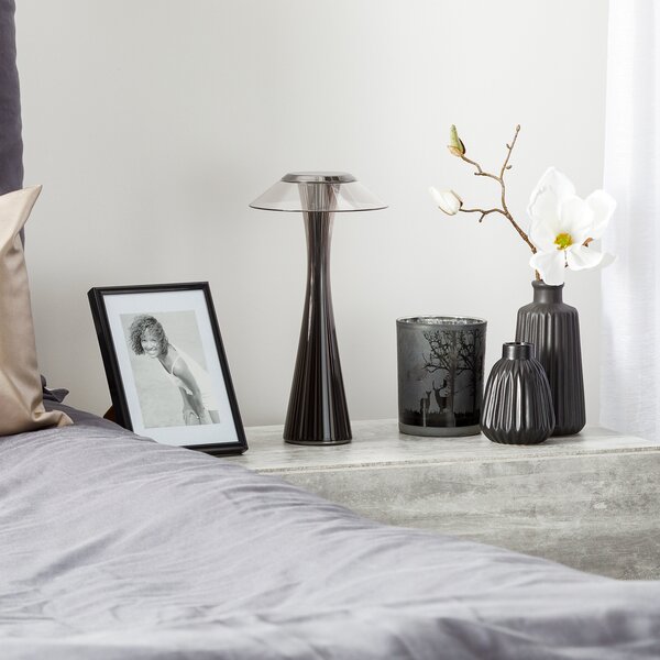 Stolne Lampa Kartell, Space, Sivo, Dnevna soba, Plastika, Dizajn